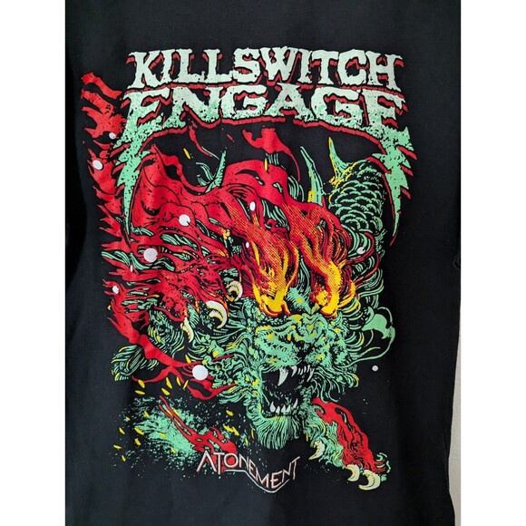 Killswitch Engage Atonement North America Tour 2020 Black T Shirt No Size Tag - Picture 2 of 5